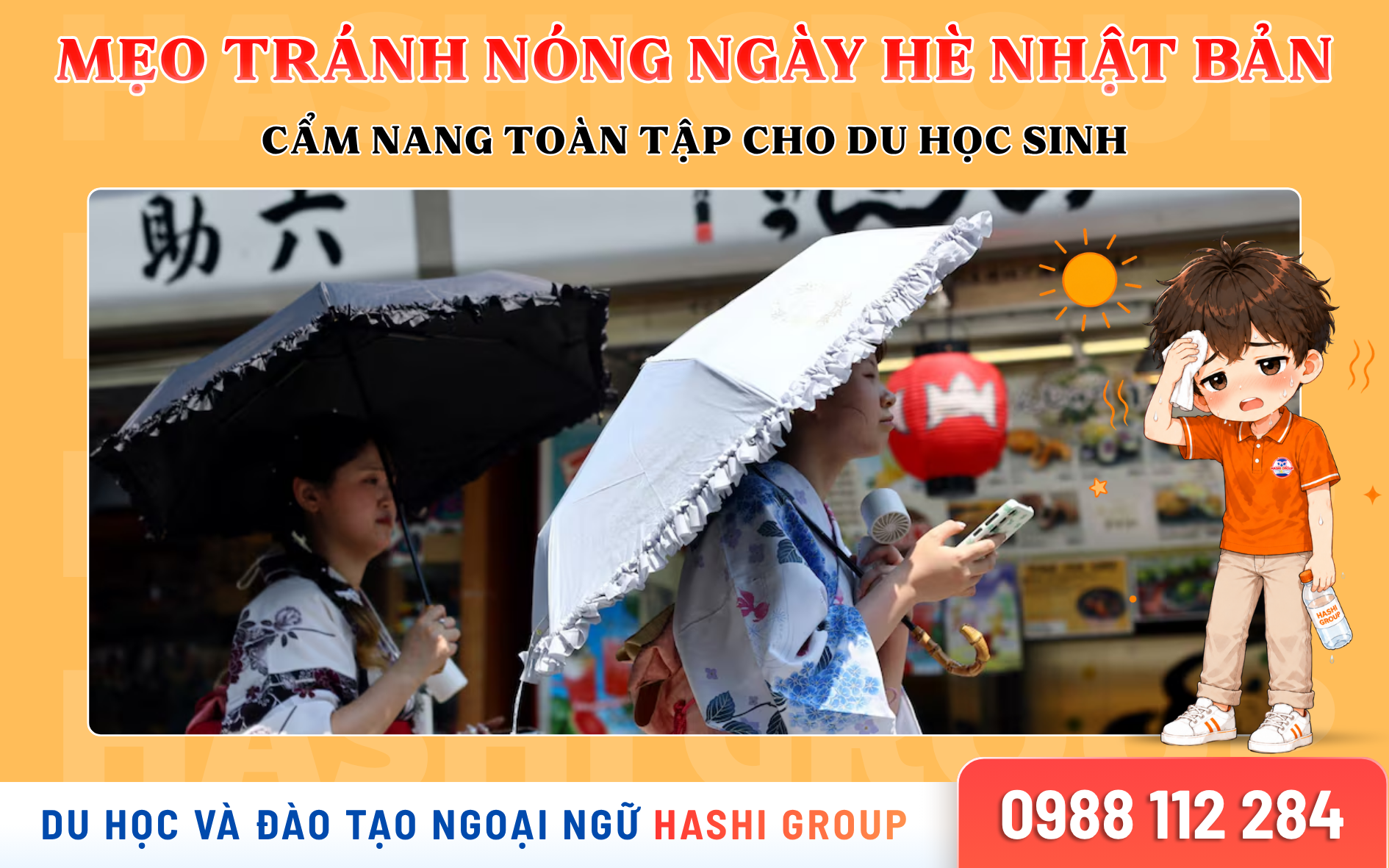 Mẹo Tránh Nóng Ngày Hè Nhật Bản: Cẩm Nang Sinh Hoạt Cho Du Học Sinh